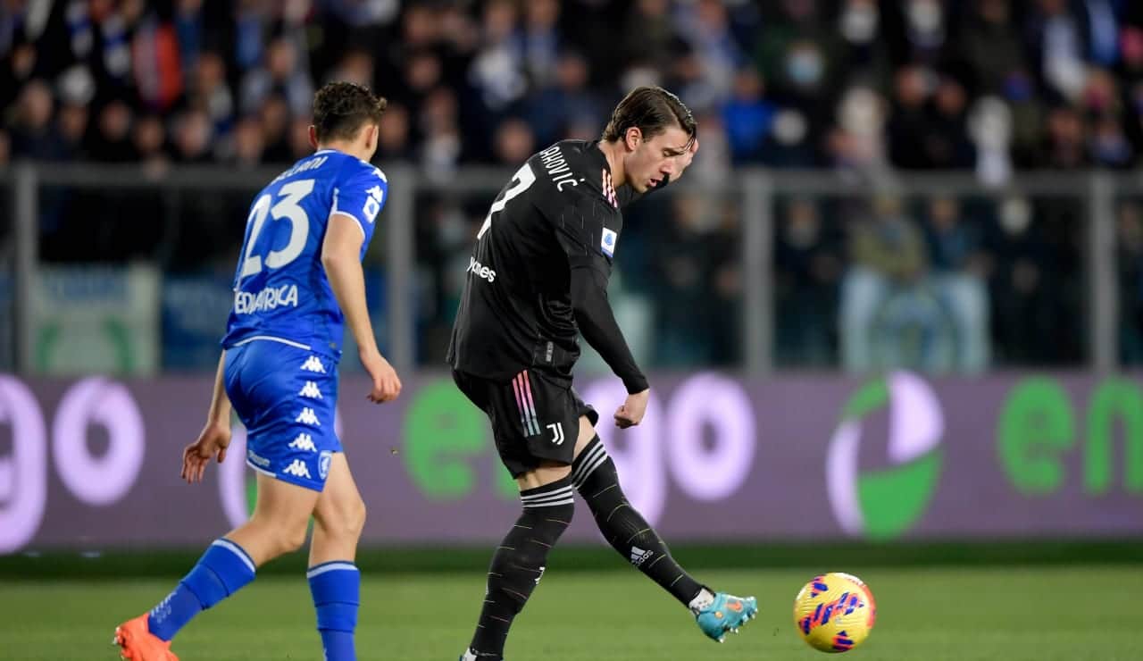 Empoli-Juventus: Vlahovic shows his worth again